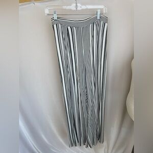 Michael Stars striped wrap wide leg pants size small